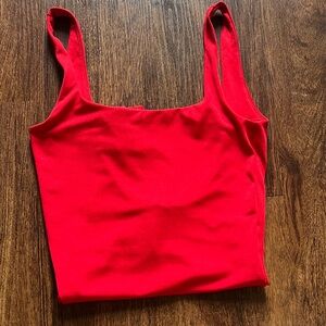 H&M Red Sleeveless Tank Top Bodysuit